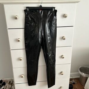 Spanx patent leather leggings